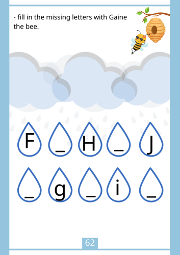 الحروف الإنجليزية المستوى الثالث