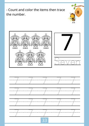 الأرقام الإنجليزية المستوى الأول