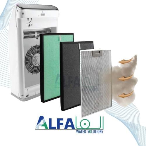 فلاتر منقي الهواء بيورينا – طقم فلاتر HEPA وكربون...
