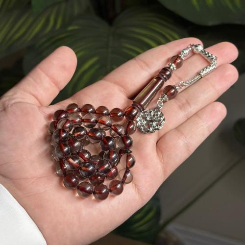 مسباح احمر شفاف طربزونه معدن