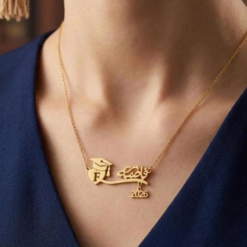 Luxury women's graduation necklace 2026