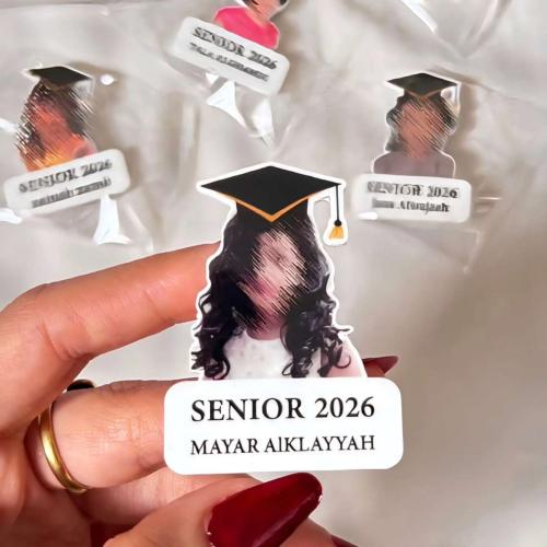 Graduation badge with the picture 2026