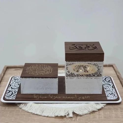 Arabic letters incense burner set with the name