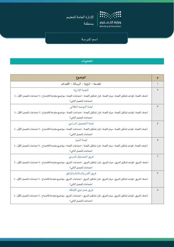 سجل اللجان والفرق المدرسية ( بنين ) وفق الدليل الت...