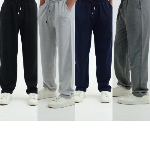 طقم بنطال رياضي رجالي 4 قطع واسع ومريح – قماش مضاد...