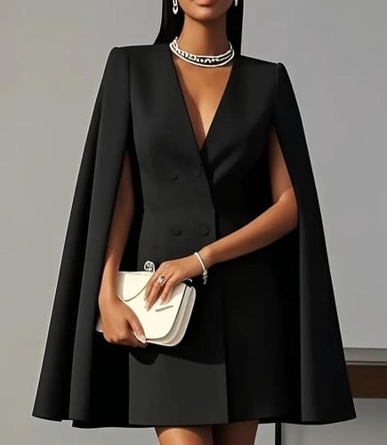 فستان نسائي أنيق للركاب بليزرات متينة للمكتب فستان...