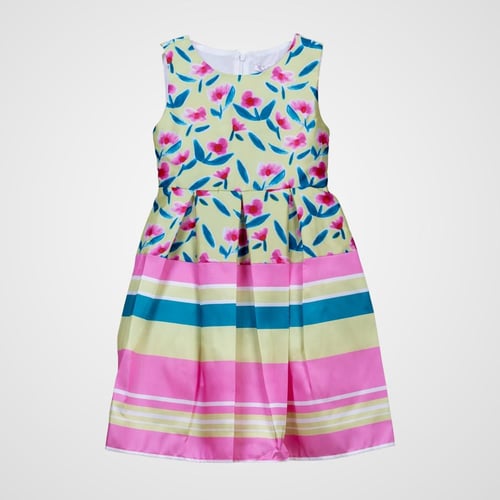 فستان الربيع بالوان زاهية