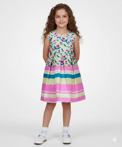 فستان الربيع بالوان زاهية