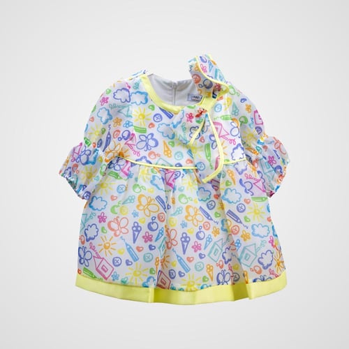 فستان الرسومات المرحة 🎨🦋