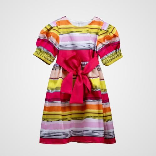 فستان بالوان زاهية