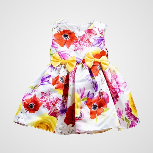 فستان الورود الانيق