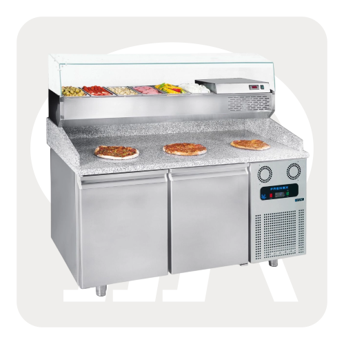 ثلاجة بيتزا ببابين