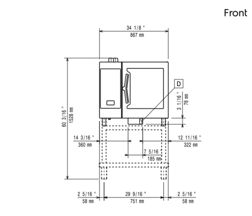 فرن كومبي كهربائي