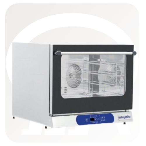 فرن كهربائي رقمي بمروحة للخبز، 4 أرفف