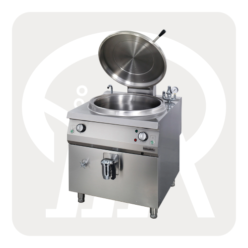 قدر غليان اسطواني كهربائي 150 لتر تسخين غير مباشر