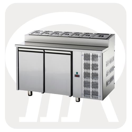 ثلاجة تبريد للوجبات الخفيفة ببابين – تبريد مهوى، 3...