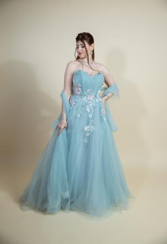 فستان سهرة موديل AB391