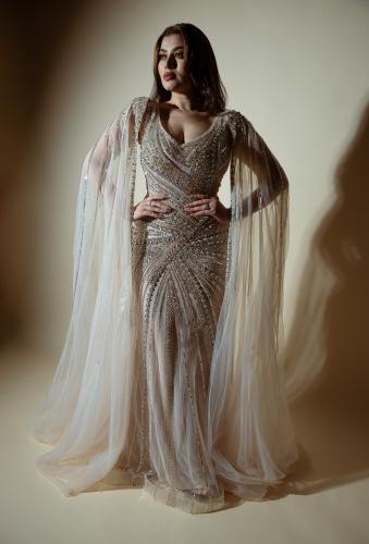 فستان سهرة موديل AB388