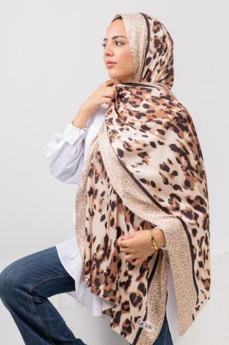 Leopard Silk Scarf