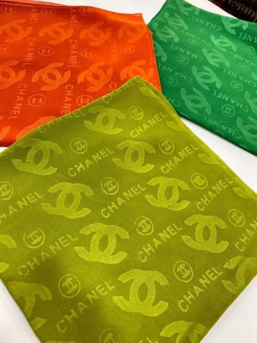 طرحه شيفون حفر ماركات - متعدد الالوان