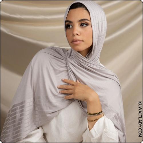 طرحه قطن جاكار طوب من الجنبين - متعدد الالوان