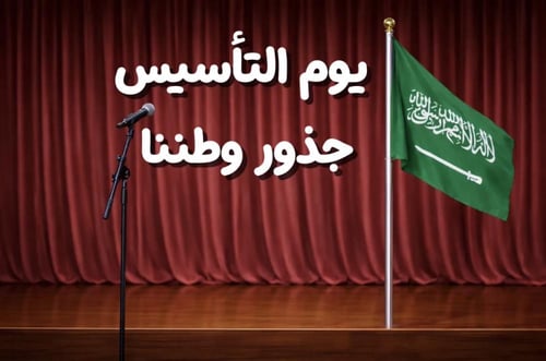 اذاعة يوم التأسيس - جذور وطننا - ابتدائي