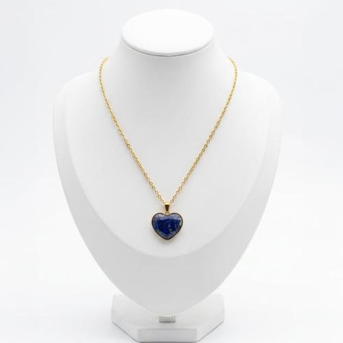 Blue Heart" royal with natural stone
