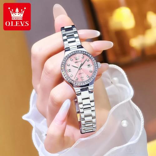 ساعة نسائية OLEVS أصلية كوارتز – مقاومة للماء بسوا...