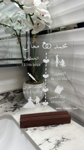 لوح اكريلك A4 مع الاستاند