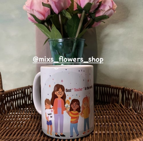 كوب افضل معلمة بالعالم