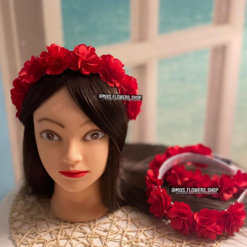 طوق ورد احمر-متوفر العديد من الالوان