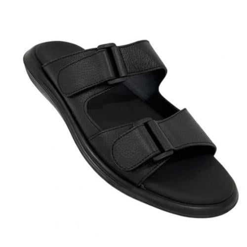 نعال طبي جلد غزال لون اسود ارتفاع 3سم808008