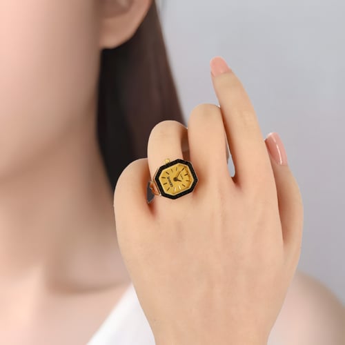 خاتم ساعة تصميم سداسي Cartier