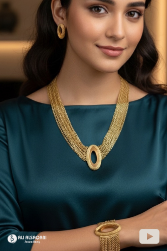 طقم ذهب جاسيكا ذهب صافي