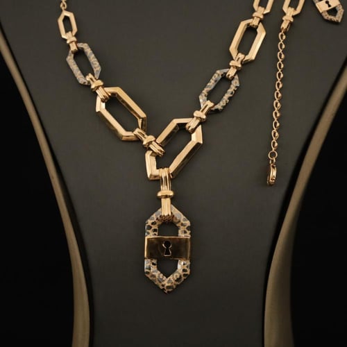 طقم لازوردي جميل 4233