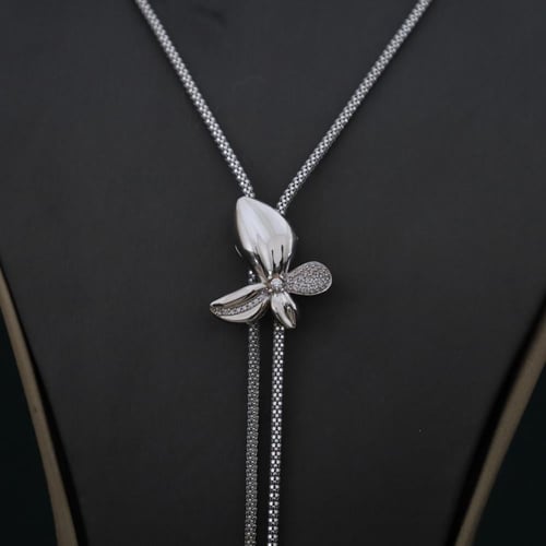 سلسال سبحة وردة أبيض