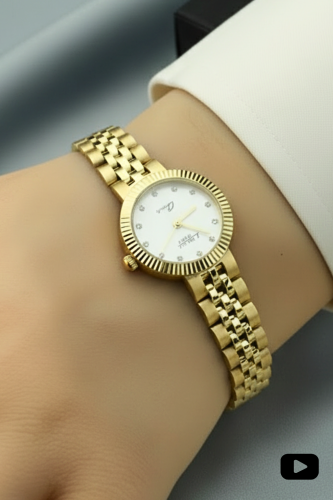 ساعة ذهب مستديرة من HURANUS الإيطالية