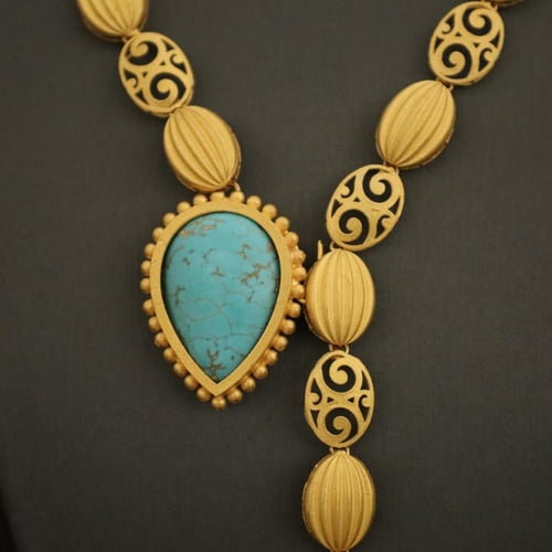 طقم حجر عقيق سماوي