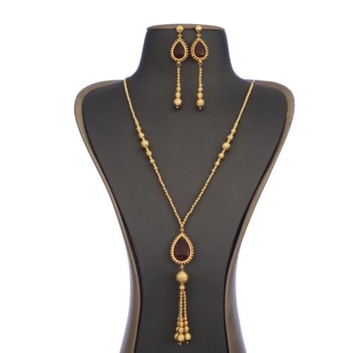 طقم سبحة مزين بحجر العقيق كبدي