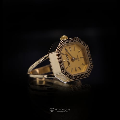 خاتم ساعة تصميم سداسي Cartier