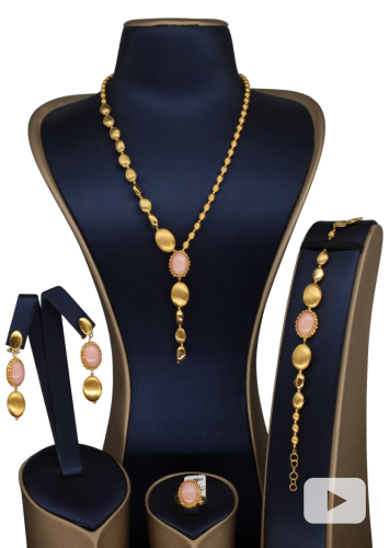 طقم الكوارتز حجر زهري