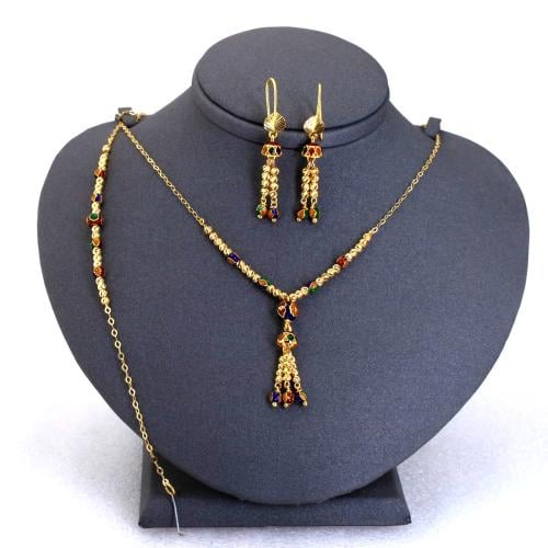 نصف طقم هندي كور ملونة