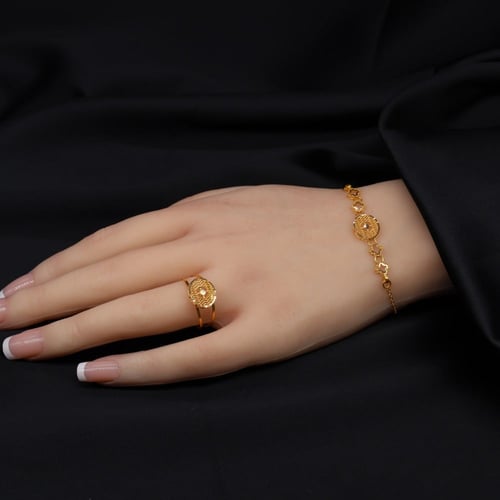 طقم ذهب مع الاسواره