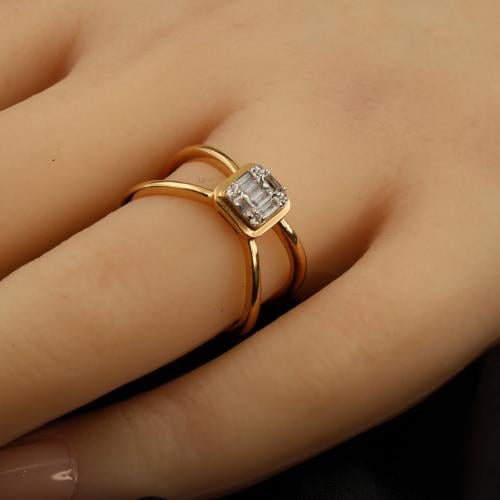 خاتم ذهب تطبيق الماس مقاس 13 2020