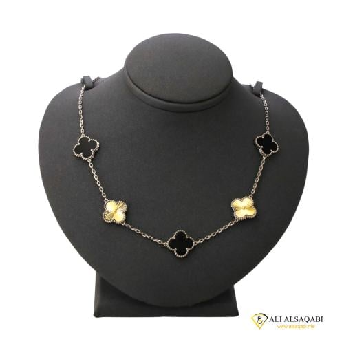 عقد فان كليف ميكس اسود ذهبي