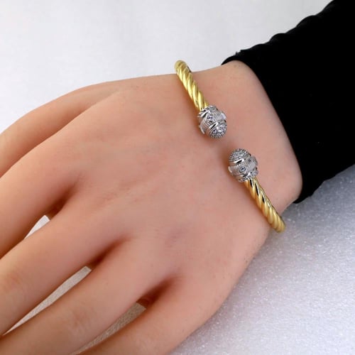 سوارة واقفة مبروم منفوخ لون ذهبي