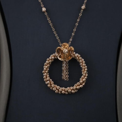 سبحة تصميم لازوردي وردة