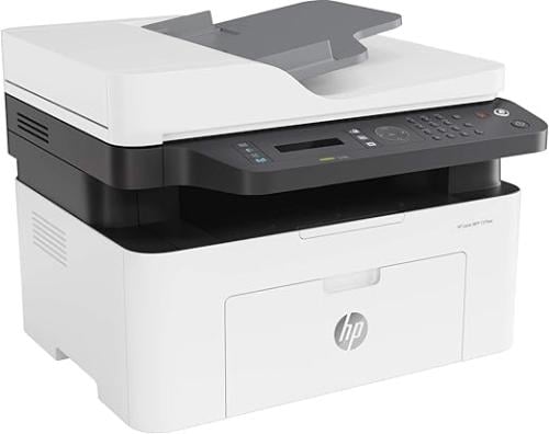 HP طابعة ليزر MFP 137fnw للطباعة والنسخ والمسح الض...