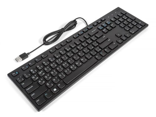 كيبورد ديل USB Dell KB216 ARABIC Slim Office Multi...