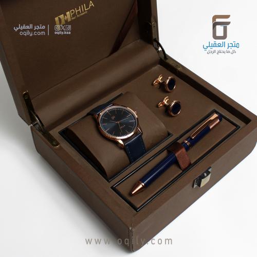 طقم اكسسوارات رجالي ذهبي